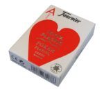 THE U.S. PLAYING CARD CO. Karty Fournier No 2800 Jumbo Index 100% Plastic Kolor czerwony - obrazek 3