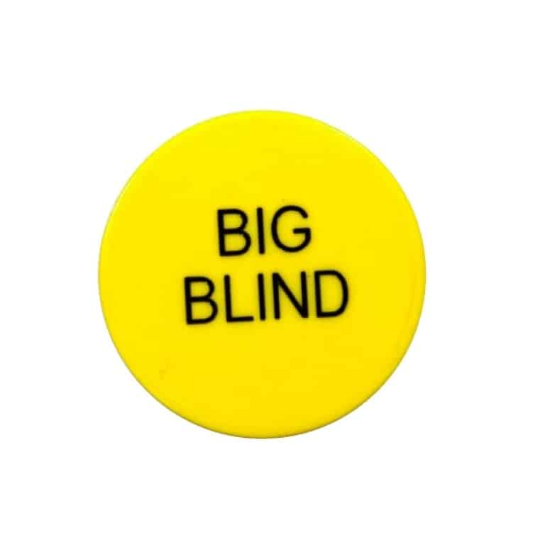 ŻETON BUTTON BIG BLIND GELB