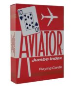THE U.S. PLAYING CARD CO. Karty Aviator Poker No. 917 Jumbo Index kolor czerwony