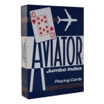 THE U.S. PLAYING CARD CO. Karty Aviator Poker No. 917 Jumbo Index kolor niebieski