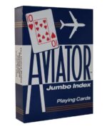 THE U.S. PLAYING CARD CO. Karty Aviator Poker No. 917 Jumbo Index kolor niebieski