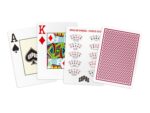 CARTAMUNDI Karty Copag Texas Holdem Gold Jumbo Index Poker Size 100% Plastic kolor czarny - obrazek 4