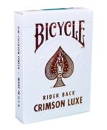 THE U.S. PLAYING CARD CO. KARTY BICYCLE CRIMSON LUXE STANDARD INDEX KOLOR CZERWONY METAL