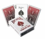 THE U.S. PLAYING CARD CO. KARTY BICYCLE CRIMSON LUXE STANDARD INDEX KOLOR CZERWONY METAL - obrazek 2