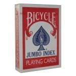 THE U.S. PLAYING CARD CO. KARTY BICYCLE POKER 88 JUMBO INDEX KOLOR CZERWONY