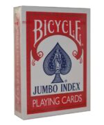 THE U.S. PLAYING CARD CO. KARTY BICYCLE POKER 88 JUMBO INDEX KOLOR CZERWONY