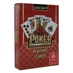 CARTAMUNDI KARTY POKER SIZE STANDARD INDEX KOLOR CZERWONY