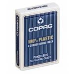 CARTAMUNDI Karty Copag 4 Corner Jumbo Index Poker Size 100% Plastic kolor niebieski