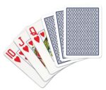 CARTAMUNDI Karty Copag Jumbo Index Poker Size 100% Plastic kolor niebieski - obrazek 2