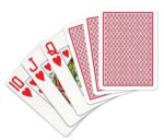 CARTAMUNDI Karty Copag Jumbo Index Poker Size 100% Plastic kolor czerwony - obrazek 2