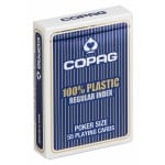 CARTAMUNDI Karty Copag Regular Index Poker Size 100% Plastic kolor niebieski