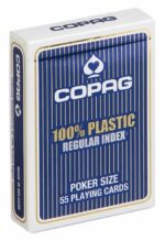 CARTAMUNDI Karty Copag Regular Index Poker Size 100% Plastic kolor niebieski