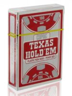 CARTAMUNDI Karty Copag Texas Holdem Silver Dual Index Poker Size 100% Plastic kolor czerwony - obrazek 2