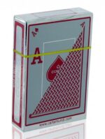CARTAMUNDI Karty Copag Texas Holdem Silver Dual Index Poker Size 100% Plastic kolor czerwony - obrazek 3