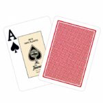 THE U.S. PLAYING CARD CO. Karty Fournier No 2800 Jumbo Index 100% Plastic Kolor czerwony - obrazek 2