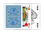 MODIANO KARTY GOLDEN TROPHY POKER 4 STANDARD INDEX 100% PLASTIC KOLOR NIEBIESKI - obrazek 3