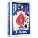 THE U.S. PLAYING CARD CO. Karty Bicycle Jumbo Index kolor niebieski