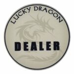 SUN-FLY ŻETON DEALER BUTTON LUCKY DRAGON CERAMIKA