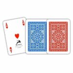 MODIANO KARTY 4 MINI INDEX POKER SIZE PLASTIC CZER - obrazek 3