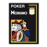 MODIANO KARTY DO POKERA 4 JUMBO INDEX 100% PLASTIC KOLOR CZARNY