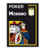MODIANO KARTY DO POKERA 4 JUMBO INDEX 100% PLASTIC KOLOR CZARNY