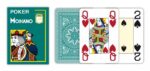 MODIANO KARTY DO POKERA 4 JUMBO INDEX 100% PLASTIC KOLOR CIEMNOZIELONY - obrazek 2