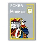 MODIANO KARTY DO POKERA 4 JUMBO INDEX 100% PLASTIC KOLOR SZARY