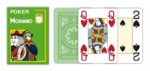 MODIANO KARTY DO POKERA 4 JUMBO INDEX 100% PLASTIC KOLOR JASNOZIELONY - obrazek 2