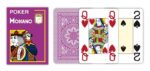 MODIANO KARTY DO POKERA 4 JUMBO INDEX 100% PLASTIC KOLOR FIOLETOWY - obrazek 2