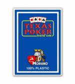 MODIANO Karty do pokera Texas Hold'em Jumbo Index 100% plastic Kolor niebieski