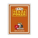 MODIANO KARTY DO POKERA TEXAS HOLD'EM JUMBO INDEX 100% PLASTIC KOLOR BRĄZOWY
