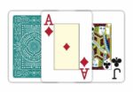 MODIANO KARTY DO POKERA TEXAS HOLD'EM JUMBO INDEX 100% PLASTIC KOLOR CIEMNOZIELONY - obrazek 3
