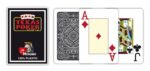 MODIANO KARTY DO POKERA TEXAS HOLD'EM JUMBO INDEX 100% PLASTIC KOLOR CZARNY - obrazek 2
