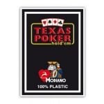 MODIANO KARTY DO POKERA TEXAS HOLD'EM JUMBO INDEX 100% PLASTIC KOLOR CZARNY