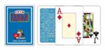 MODIANO KARTY DO POKERA TEXAS HOLD'EM JUMBO INDEX 100% PLASTIC KOLOR JASNOZIEBIESKI - obrazek 2