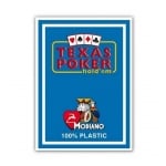 MODIANO KARTY DO POKERA TEXAS HOLD'EM JUMBO INDEX 100% PLASTIC KOLOR JASNOZIEBIESKI