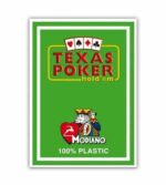 MODIANO KARTY DO POKERA TEXAS HOLD'EM JUMBO INDEX 100% PLASTIC KOLOR JASNOZIELONY