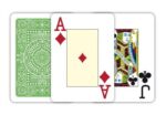 MODIANO KARTY DO POKERA TEXAS HOLD'EM JUMBO INDEX 100% PLASTIC KOLOR JASNOZIELONY - obrazek 3