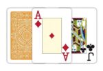 MODIANO KARTY DO POKERA TEXAS HOLD'EM JUMBO INDEX 100% PLASTIC KOLOR POMARAŃCZOWY - obrazek 3