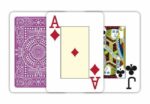 MODIANO KARTY DO POKERA TEXAS HOLD'EM JUMBO INDEX 100% PLASTIC KOLOR FIOLETOWY - obrazek 3