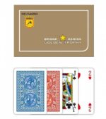 MODIANO KARTY RAMINO GOLDEN TROPHY POKER 4 STANDARD INDEX 100% PLASTIC 2 TALIE - obrazek 2
