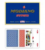 MODIANO KARTY SUPER FIORI POKER RAMINO 4 STANDARD INDEX 100% PLASTIC 2 TALIE - obrazek 2