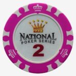 Mona Żeton The National Poker Series nominał 2 kolor fioletowy