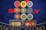 SUN-FLY ŻETON DEALER BUTTON SPAYDZ CERAMIKA - obrazek 2