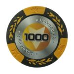 Evergreen Żeton Poker Club Chip Nominał 1.000 Kolor żółty