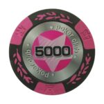 Evergreen Żeton Poker Club Chip Nominał 5.000 Kolor różowy
