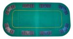 EVERGREEN Blat składany do pokera 160 x 80 cm Kolor zielony