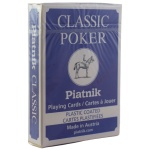 PIATNIK Karty do pokera CLASSIC No.1321 Standard Index kolor niebieski