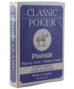 PIATNIK Karty do pokera CLASSIC No.1321 Standard Index kolor niebieski