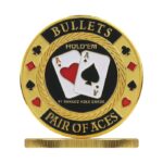 EVERGREEN Poker Card Guard BULLETS - PAIR OF ACES (Strażnik kart/Protektor)